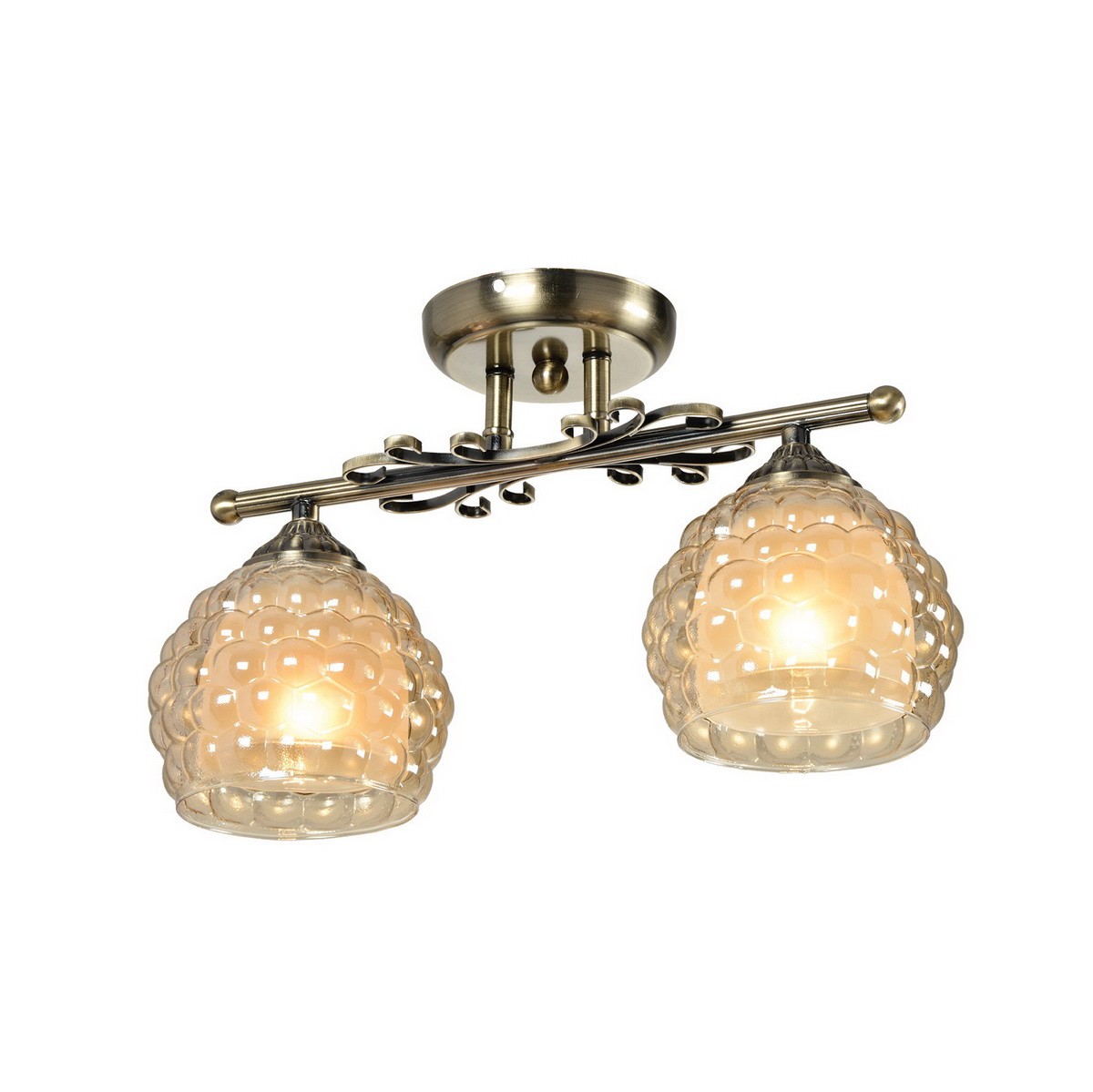 Потолочная люстра ID lamp Bella 285/2PF-Oldbronze