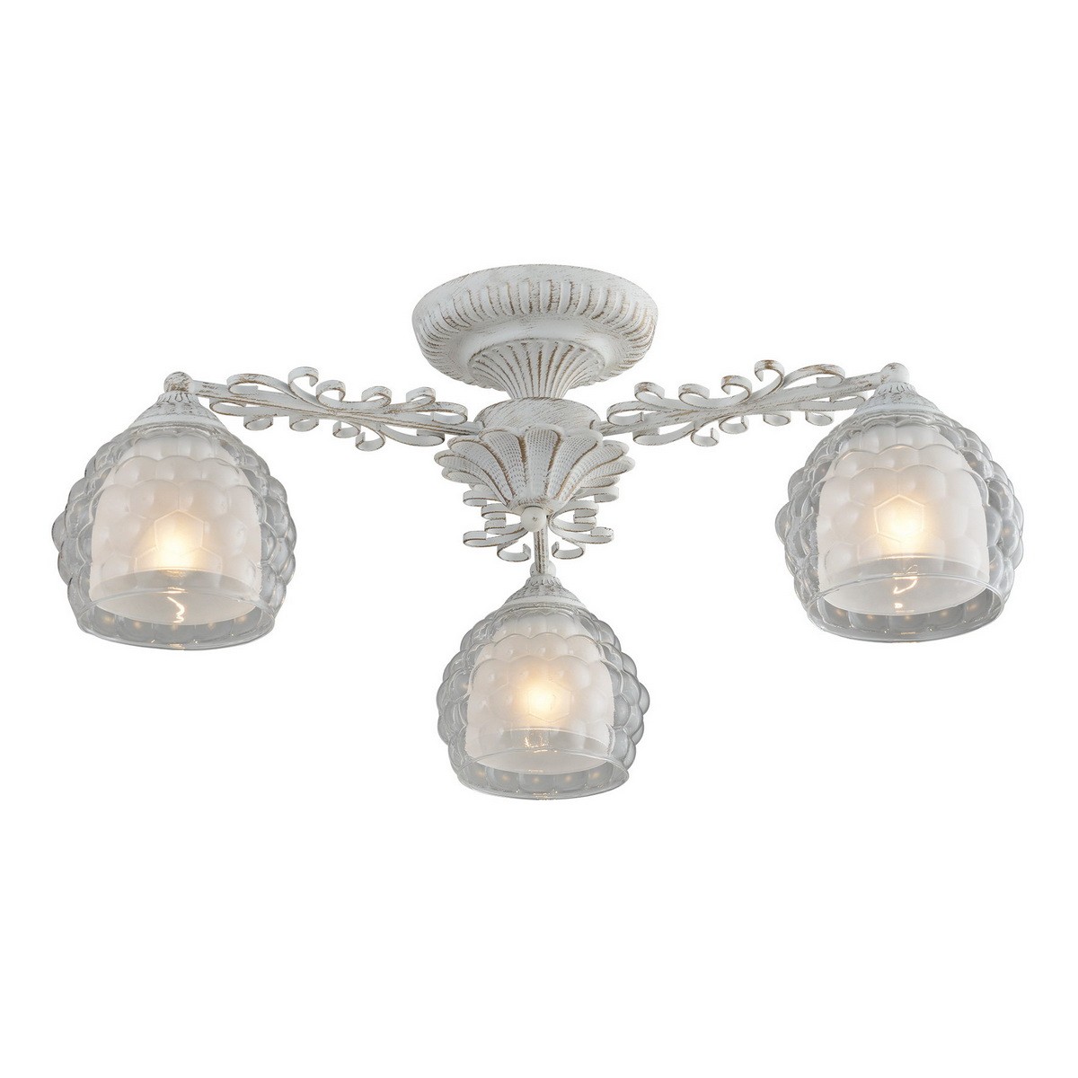 Потолочная люстра ID lamp Bella 285/3PF-Whitepatina