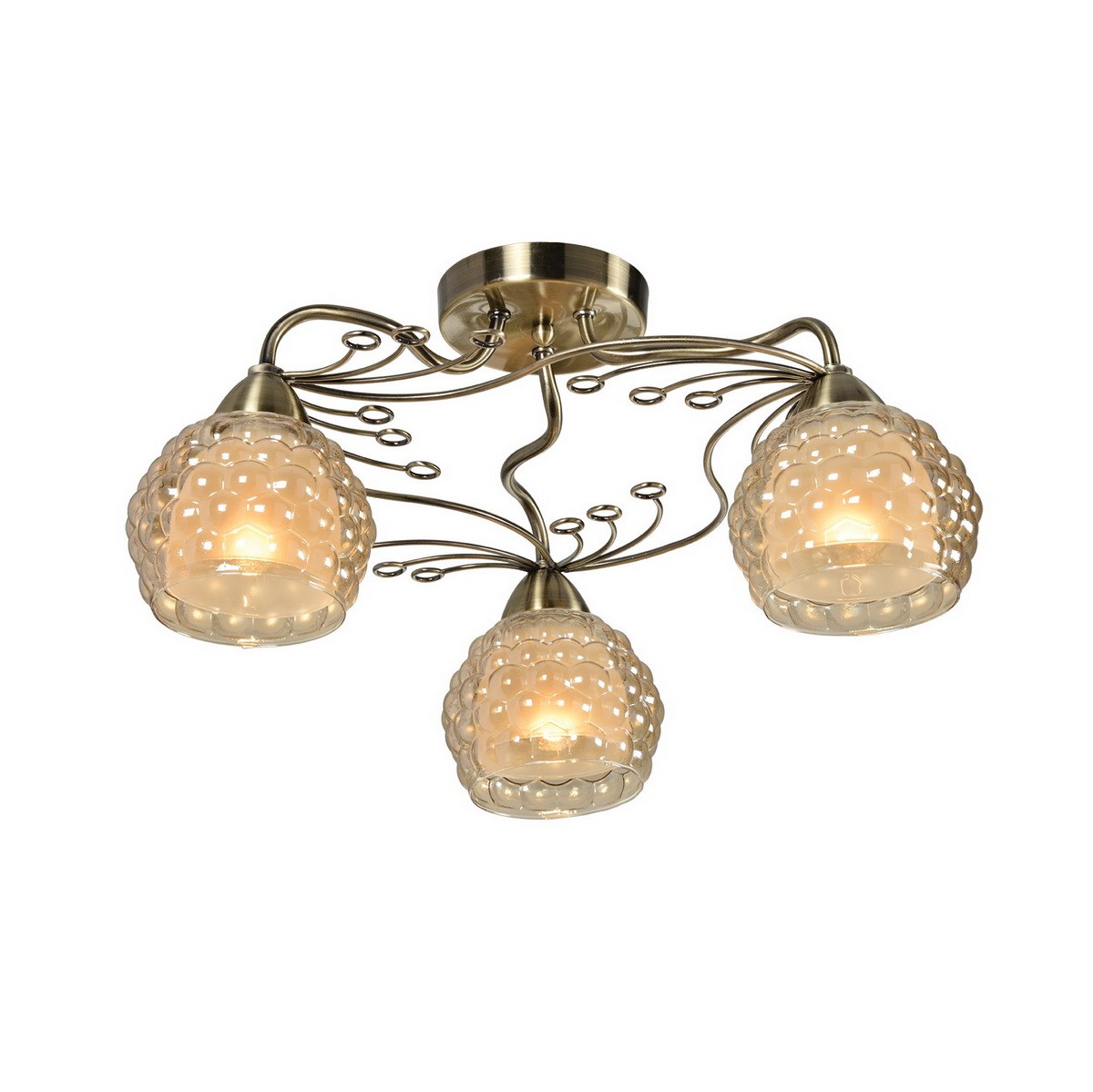 Потолочная люстра ID lamp Verity 286/3PF-Oldbronze