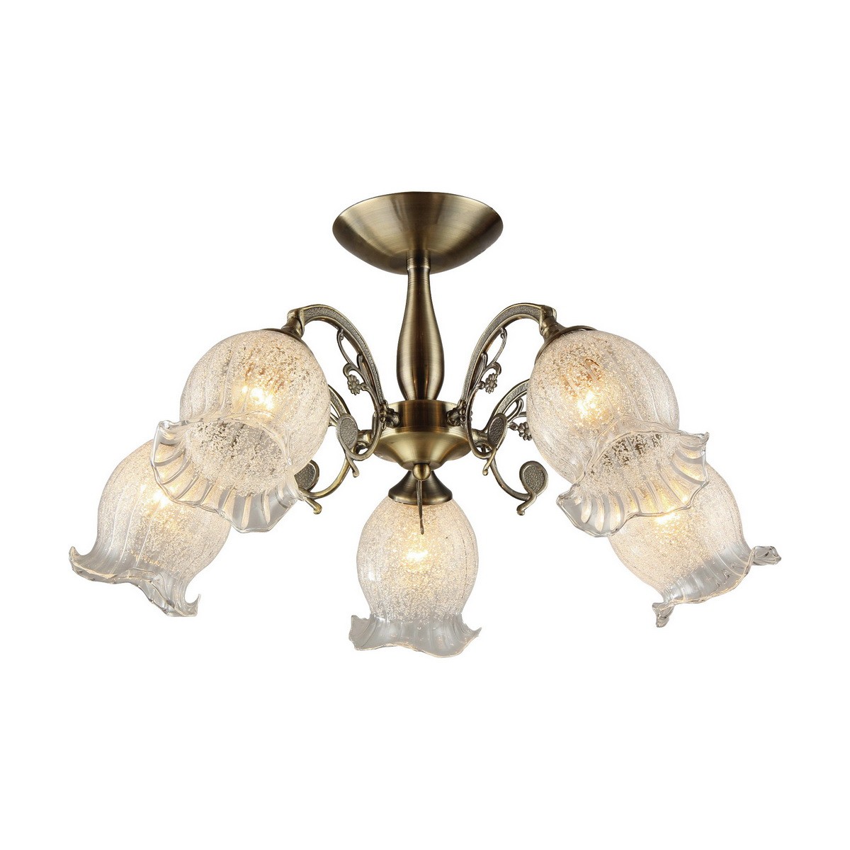 Потолочная люстра ID lamp Ernest 288/5PF-Oldbronze