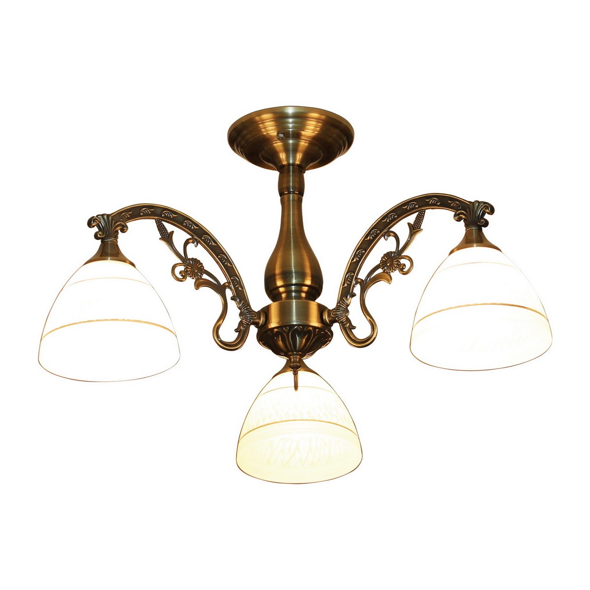 Потолочная люстра ID lamp Drina 290/3PF-Oldbronze