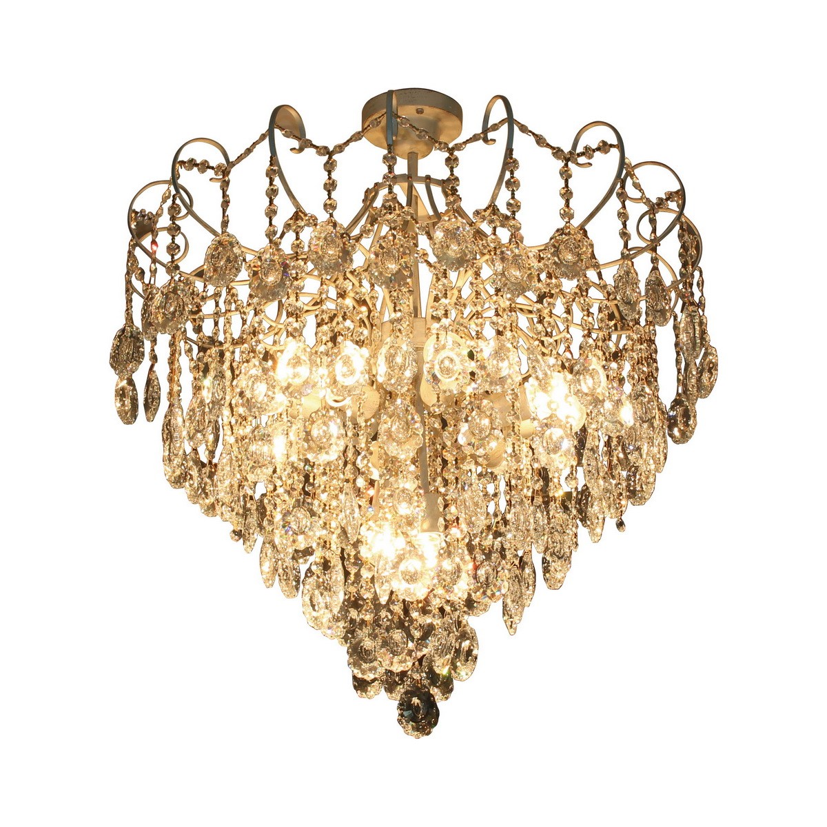 Потолочная люстра ID lamp Grace 299/8PF-Whitepatina