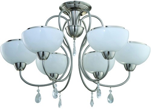 Потолочная люстра ID lamp Dzhuzefina 856/6PF-Whitechrome