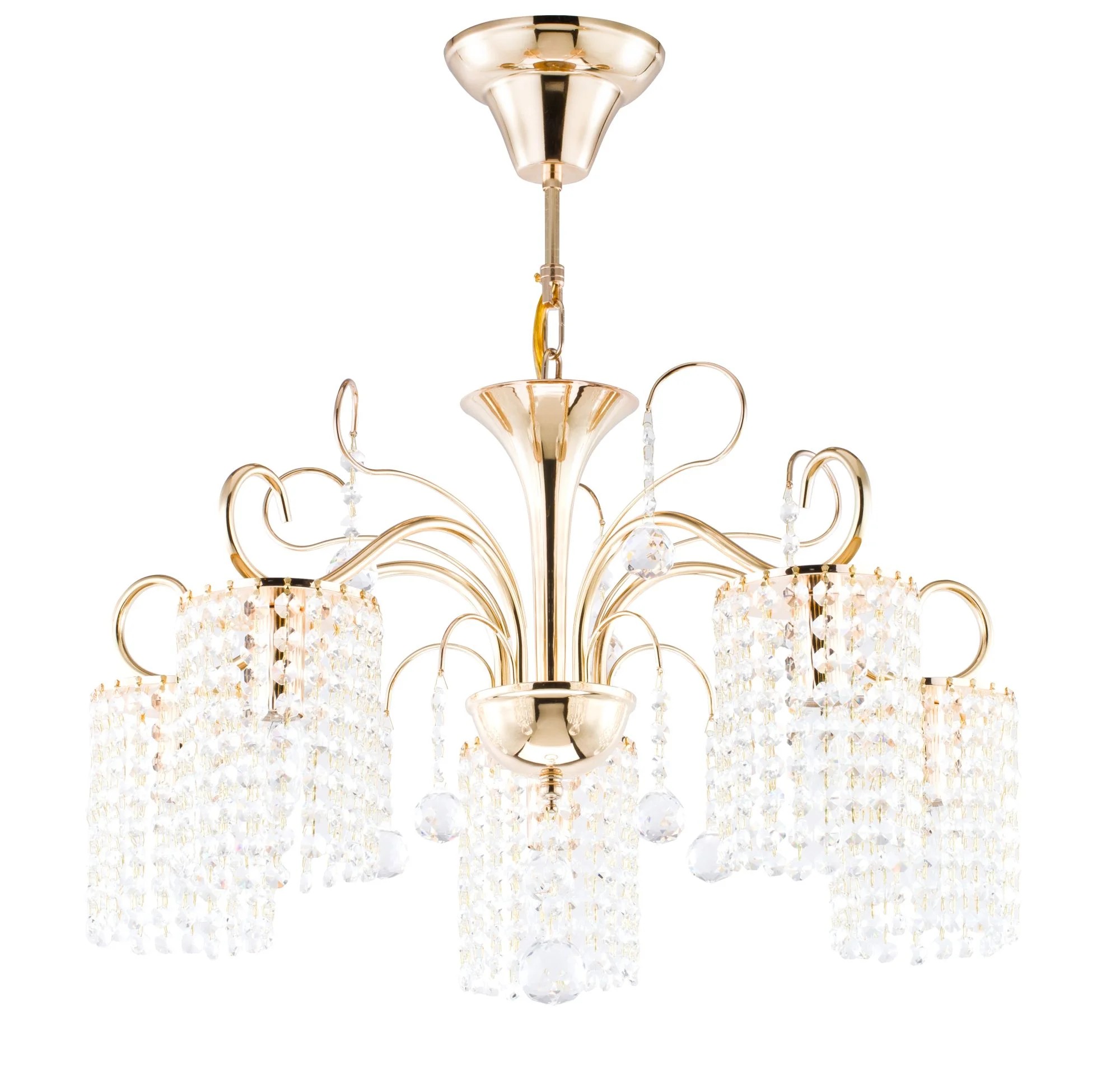 Подвесная хрустальная люстра Leona Freya FR1127-PL-05-G