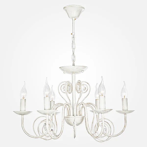 Подвесная люстра Eurosvet Tomas 60018/6 белый с золотом