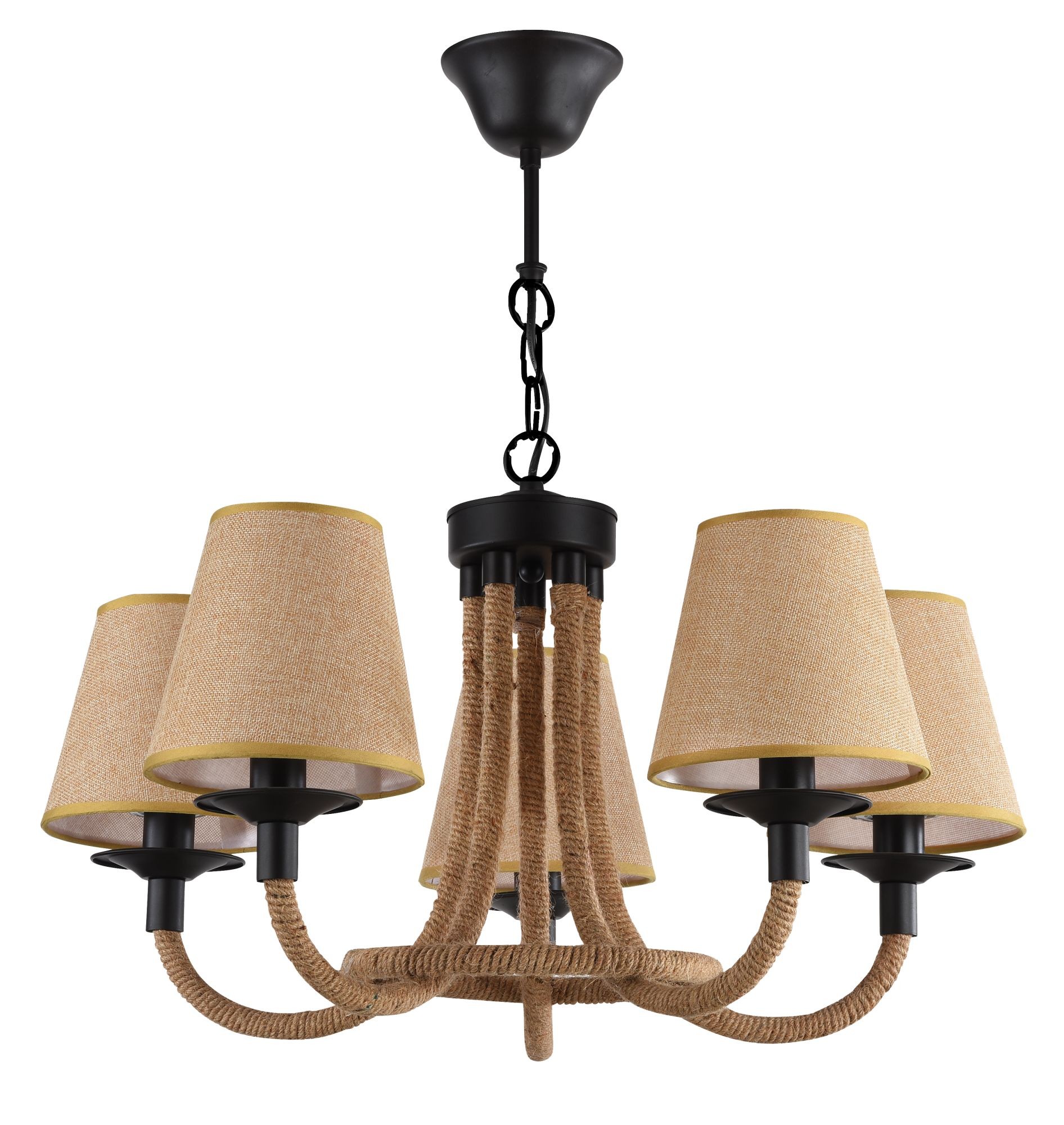 Люстра с веревками Corda FR4402-PL-05-GB Freya