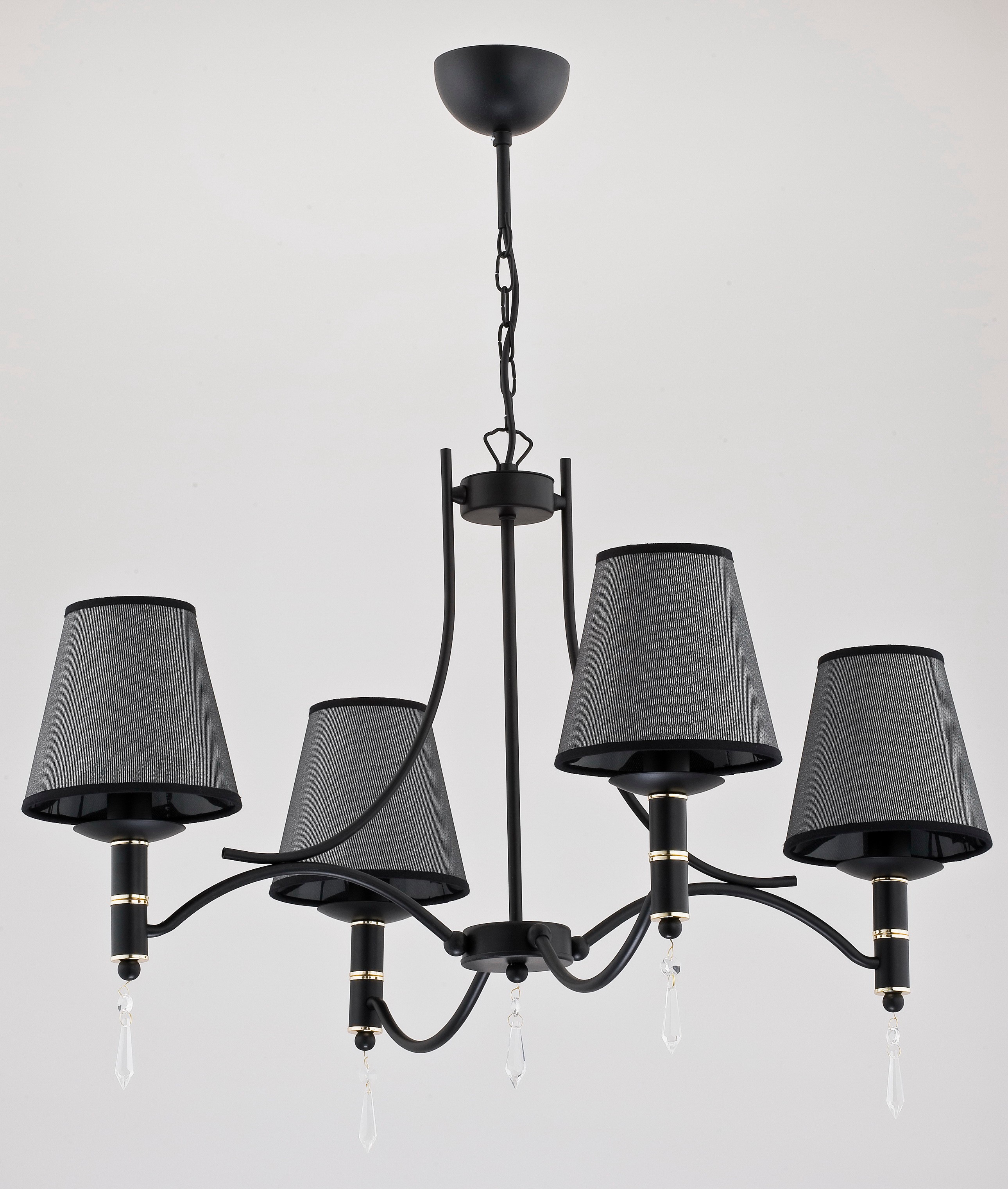 Подвесная люстра Alfa Abil Black Silver 22964