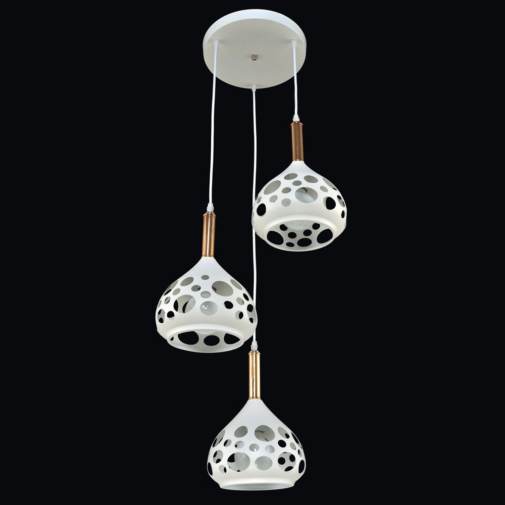 Светильник подвесной Максисвет 2-4985-3-WH+FG E14