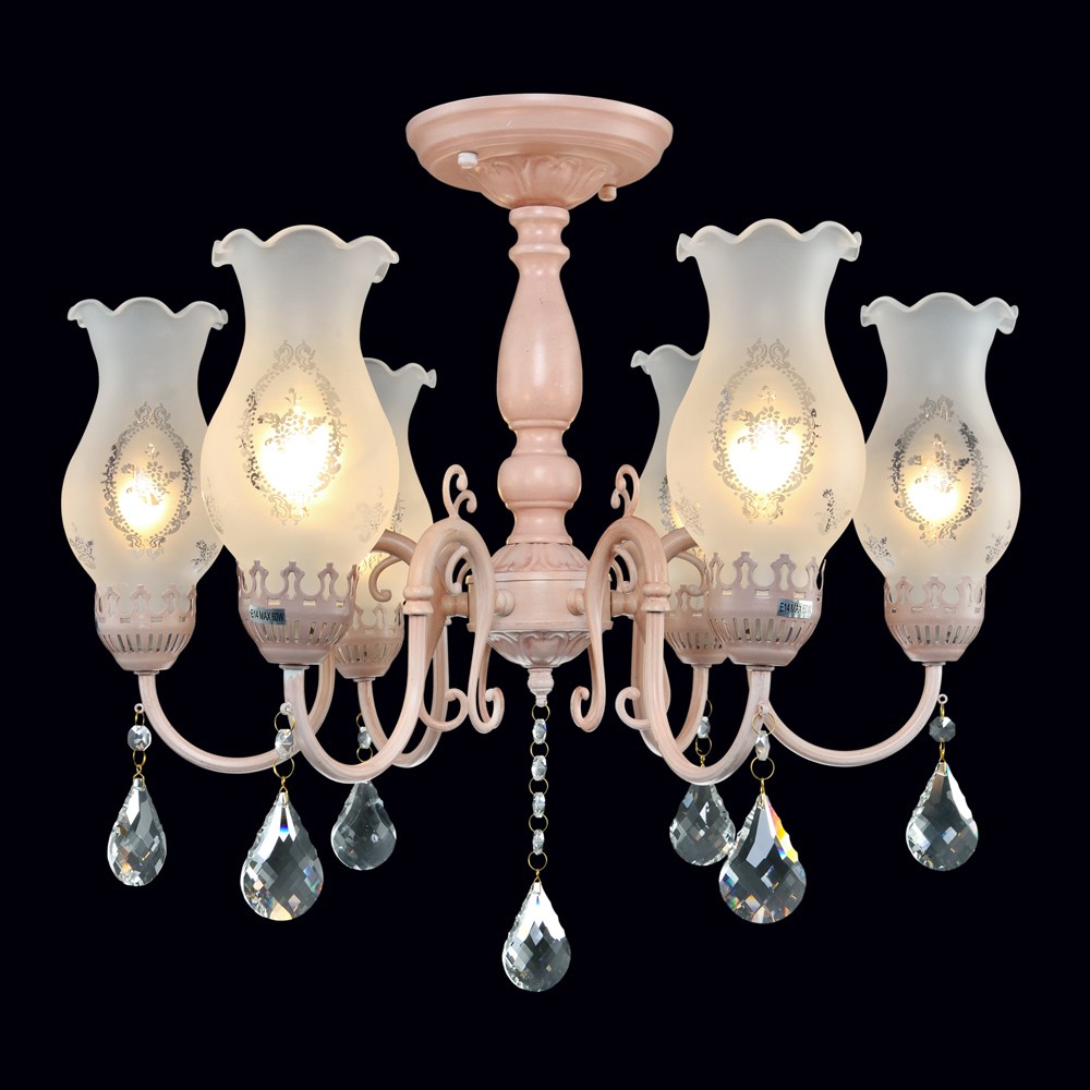 Потолочная люстра Максисвет 3865 1-3865-6-WH+BR E14