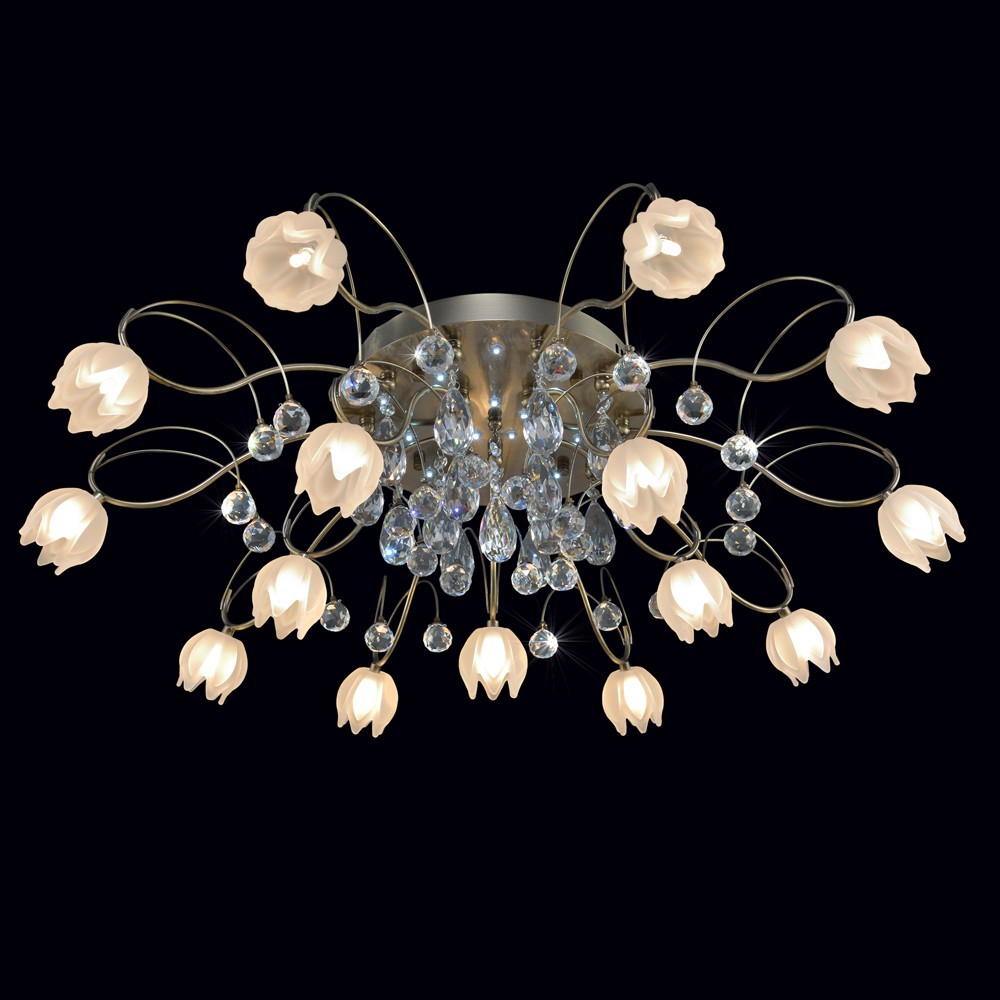 Потолочная люстра с пультом 7447 Максисвет 1-7447-15-AB-LED Y G4