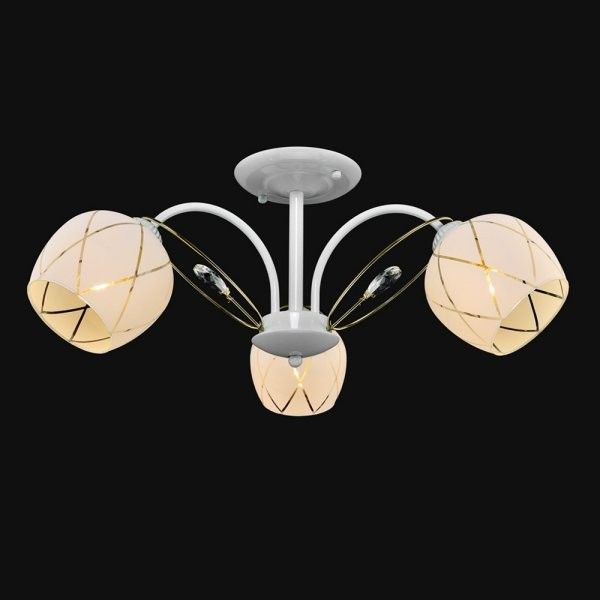 Потолочная люстра Максисвет 8559 1-8559-3-WH+FG E14