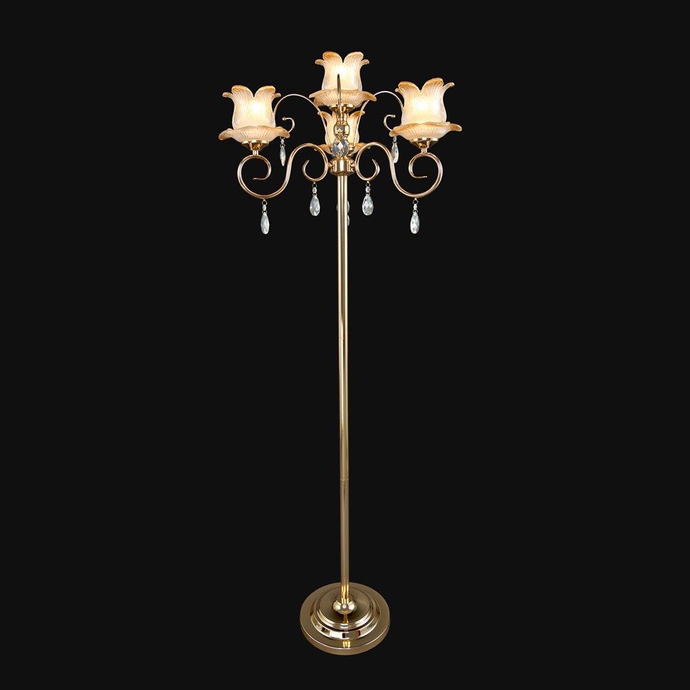 Торшер с цветочками 5456 4-5456-4-FG E14 Максисвет