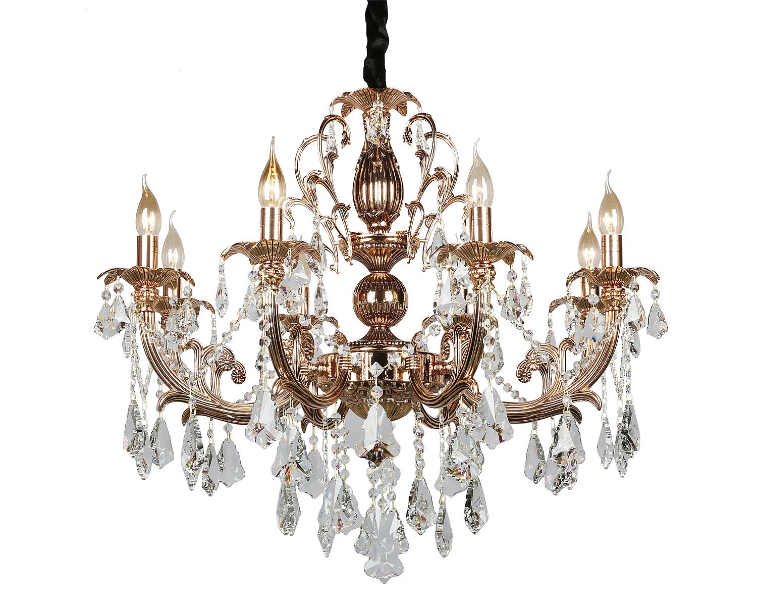 Подвесная хрустальная люстра Grosseto Omnilux OML-77723-08