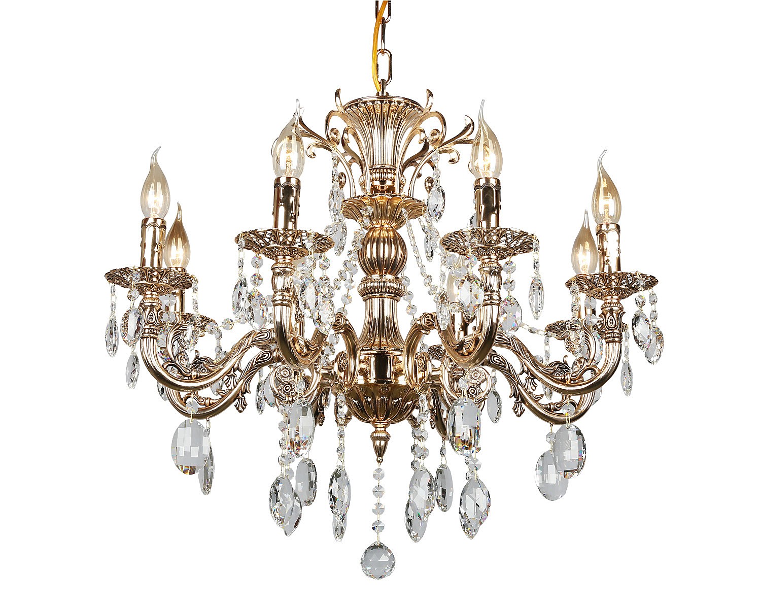 Подвесная хрустальная люстра Aosta Omnilux OML-78903-08