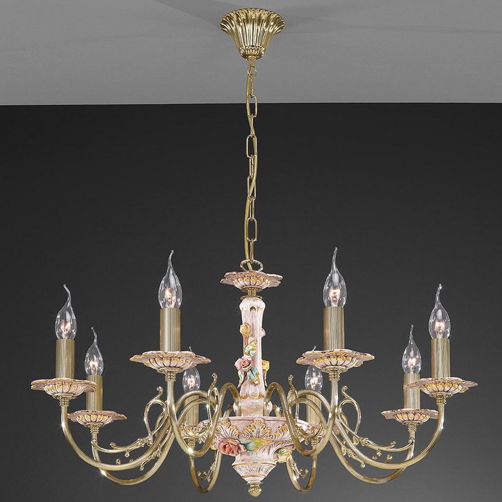 Подвесная люстра La Lampada 1206 L 1206/8.26 Ceramic Antique