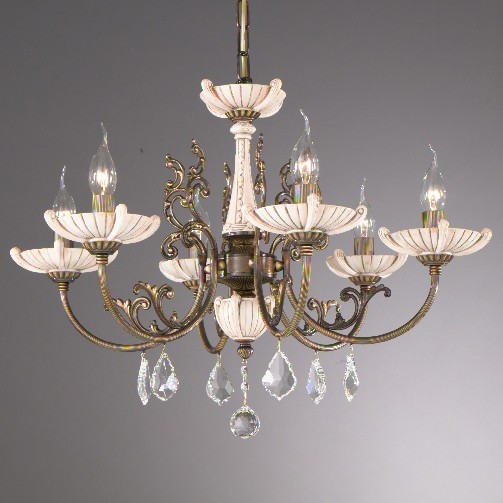 Подвесная люстра La Lampada 590 L 590/6.40 Ceramic Antique