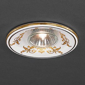 Встраиваемый светильник с узорами 85 SPOT 85/1 Ceramic Barocco La Lampada