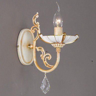 Настенное бра La Lampada 590 WB 590/1.17 Ceramic Gold