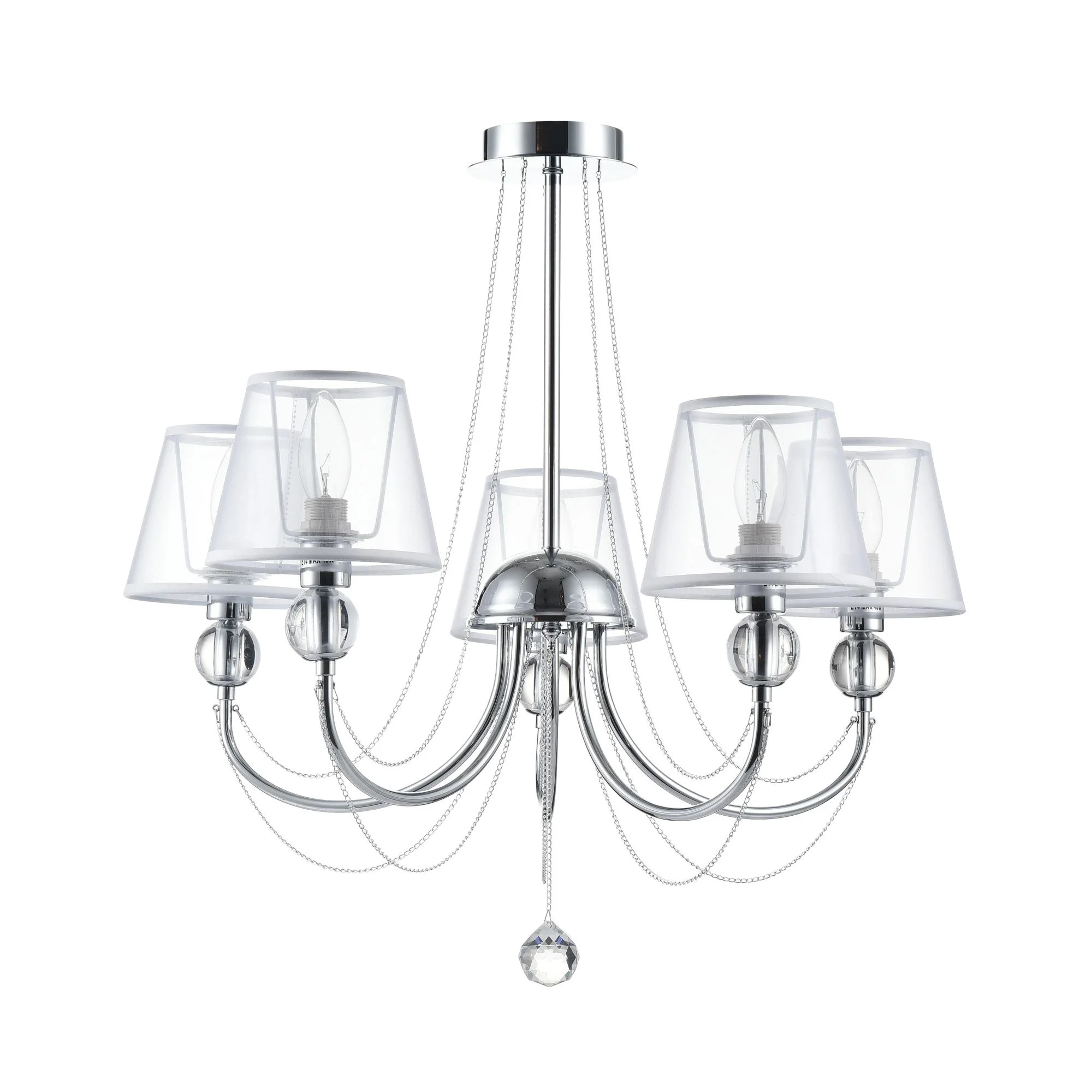 Люстра на штанге Freya Beverly FR5661-PL-05-CH