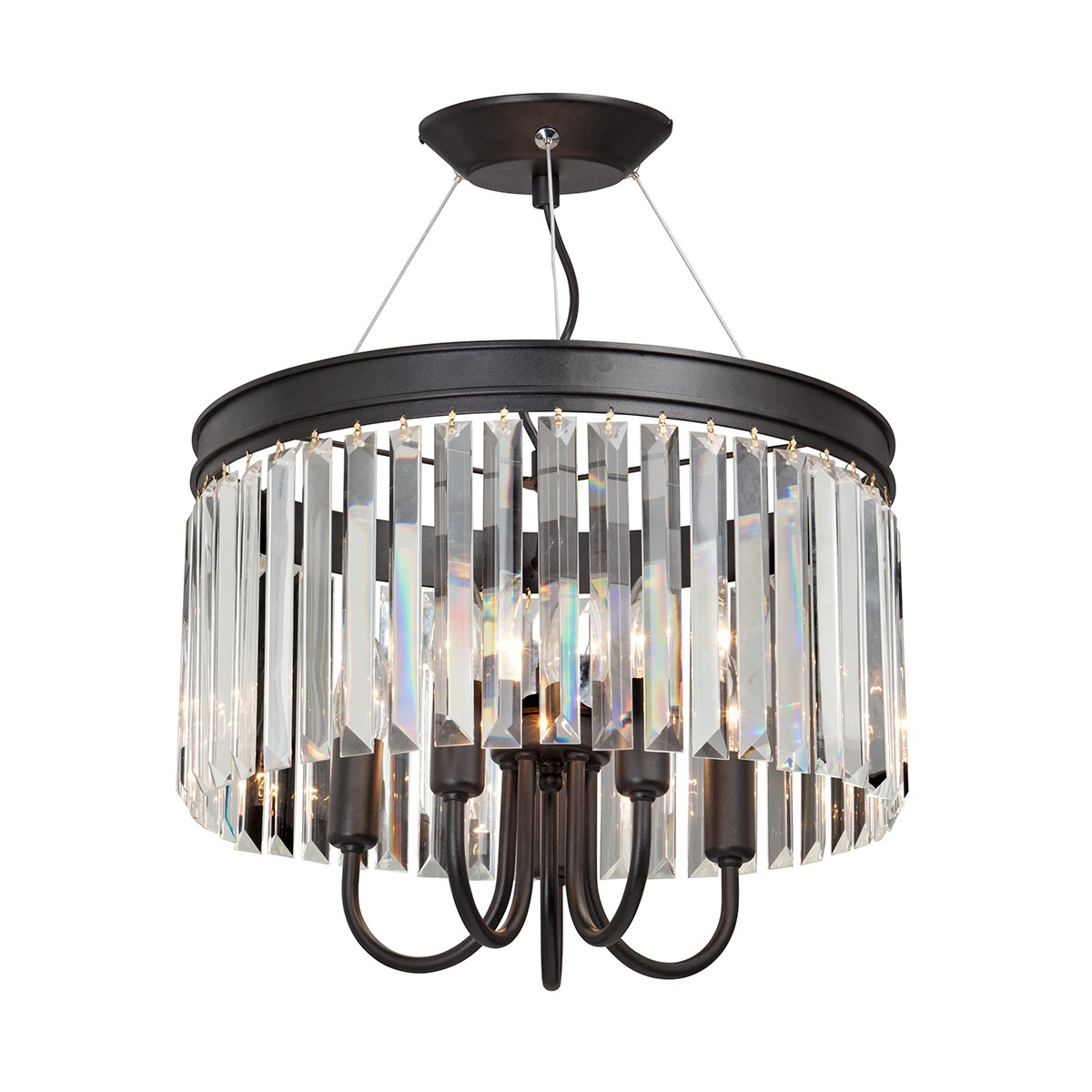 Подвесная хрустальная люстра V5096 Vitaluce Premium V5096-1/5S