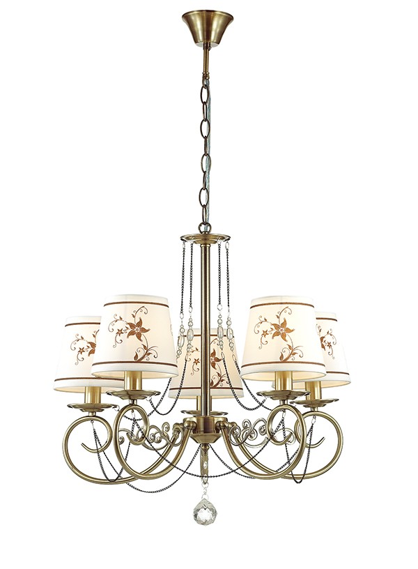 Люстра подвесная с цветочками Tierri 3405/5 Lumion