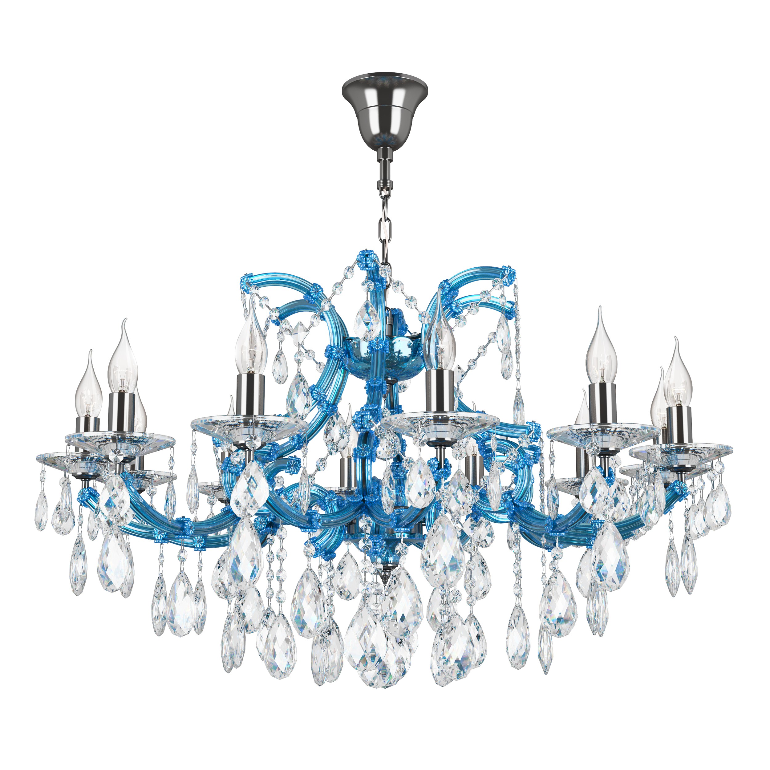 Подвесная хрустальная люстра Champa blu Lightstar 698125