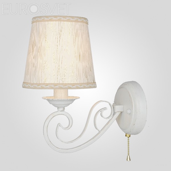 Настенное бра Eurosvet Флоренция 60051/1 белый с золотом