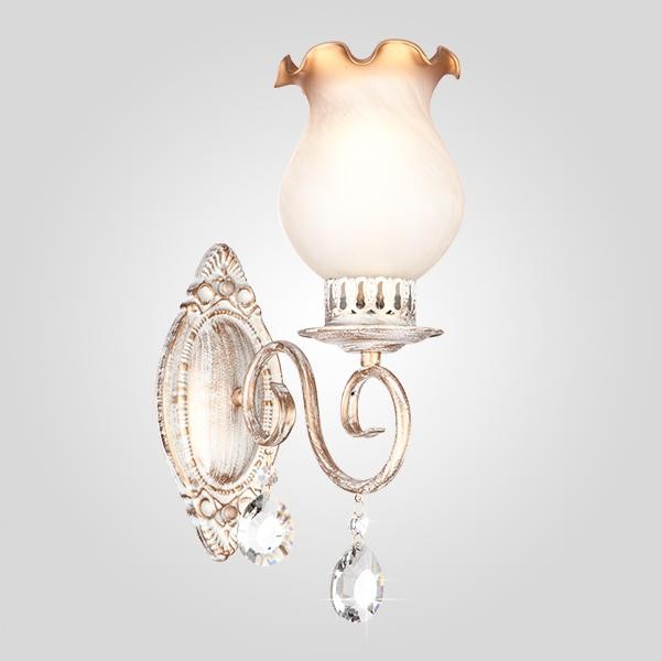 Настенное бра Eurosvet Люсси 60009/1 белый с золотом
