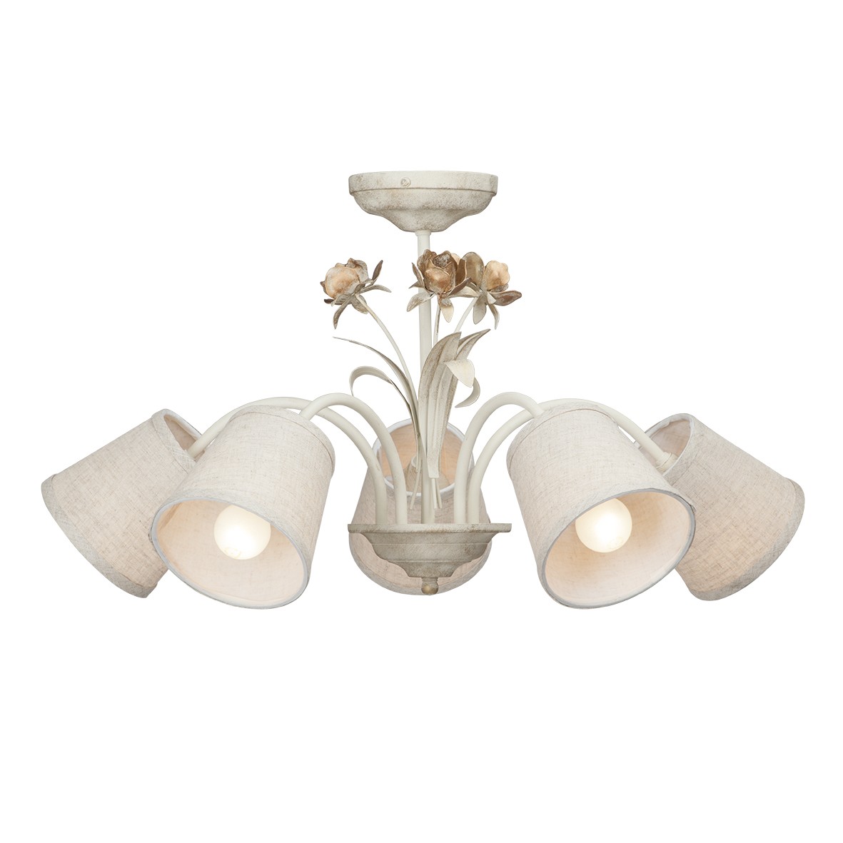 Люстра потолочная с цветочками V1671 V1671-2/5PL Vitaluce