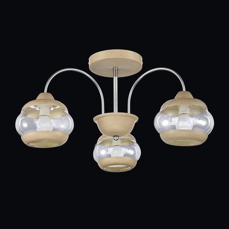 Потолочная люстра Максисвет 3017 1-3017-3-WA+CR E14