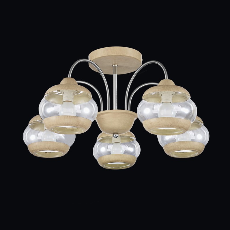 Потолочная люстра Максисвет 3017 1-3017-5-WA+CR E14