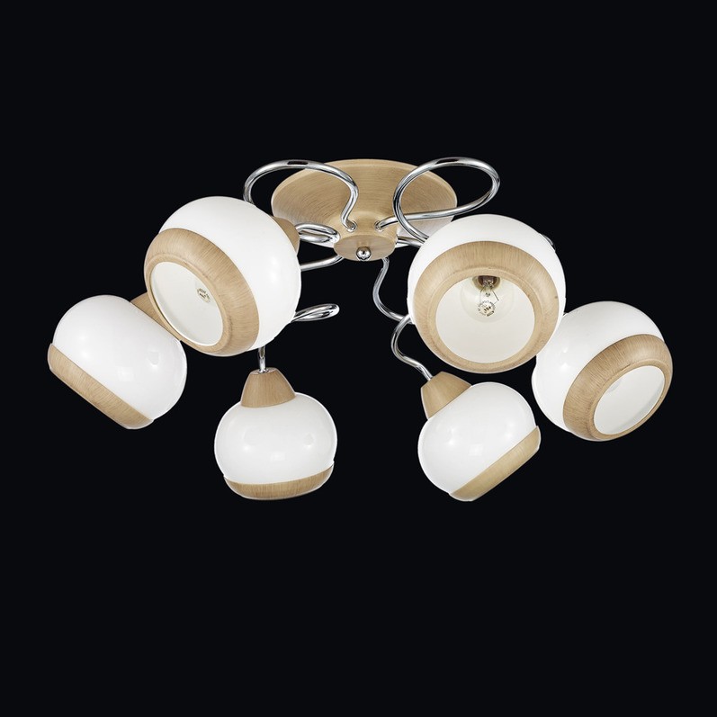 Потолочная люстра Максисвет 8592 1-8592-6-WA+CR E14