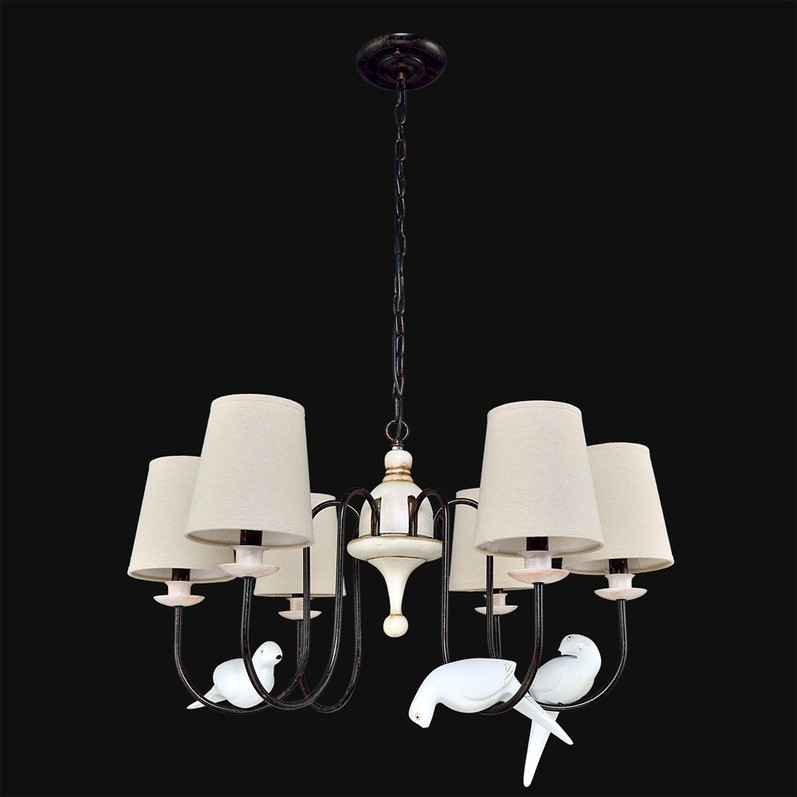 Люстра с птичками 4901 2-4901-6-BR+BG E14 Максисвет