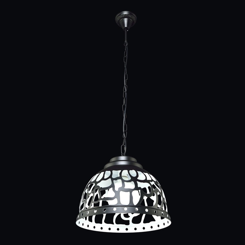 Светильник подвесной Максисвет 2-4990-1-BK+WH E27