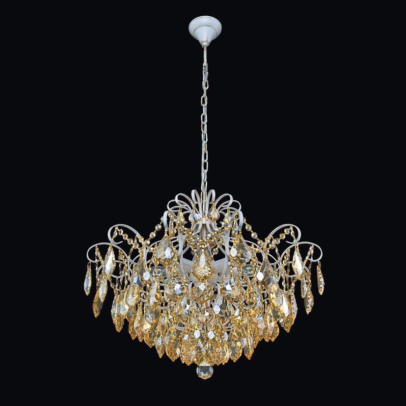 Подвесная хрустальная люстра 7963 Максисвет 2-7963-8-WHS E14