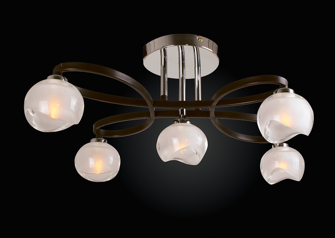 Потолочная люстра Максисвет 0195 1-0195-5-CR+BR G9