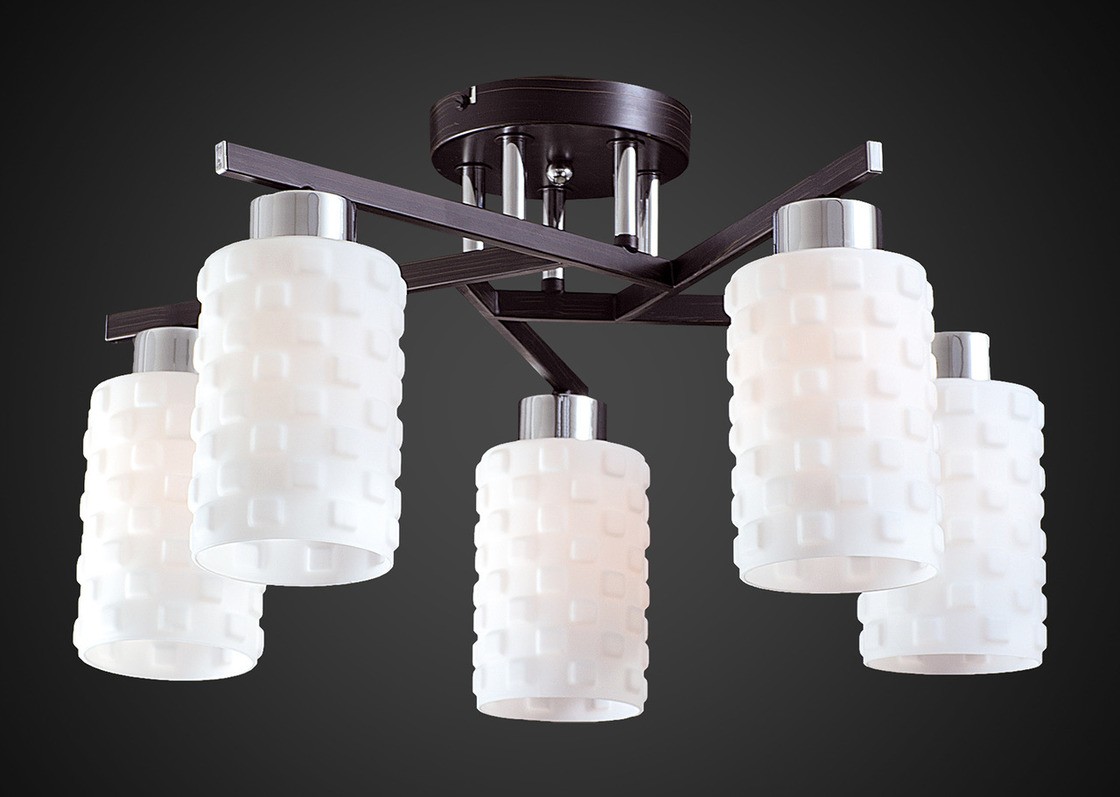 Потолочная люстра Максисвет 6103 1-6103-5-CR+DWE E14