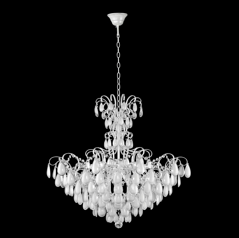 Подвесная хрустальная люстра Sevilia Crystal Lux SEVILIA SP9 SILVER