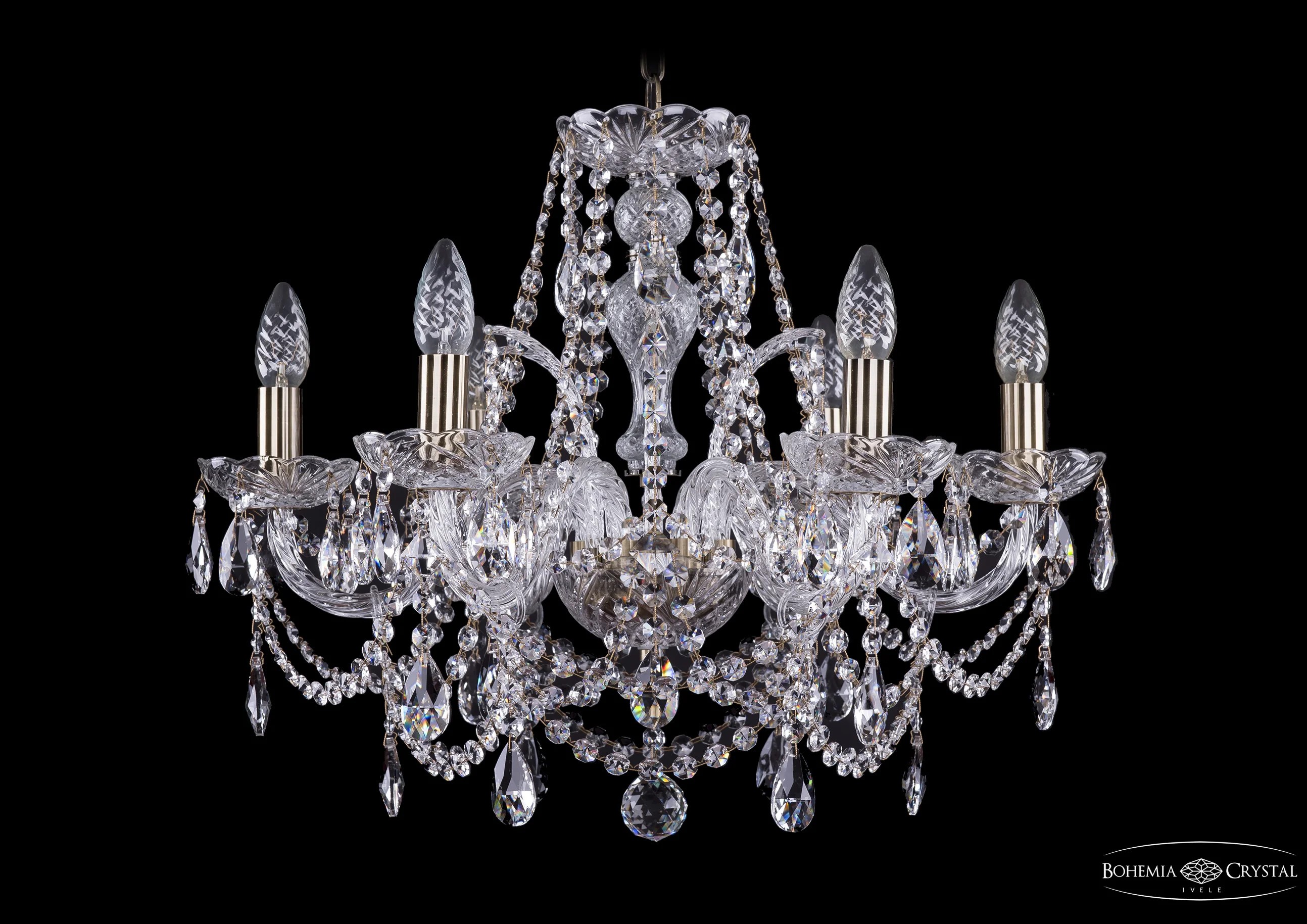 Подвесная хрустальная люстра 1411 Bohemia 1411/6/195 Pa