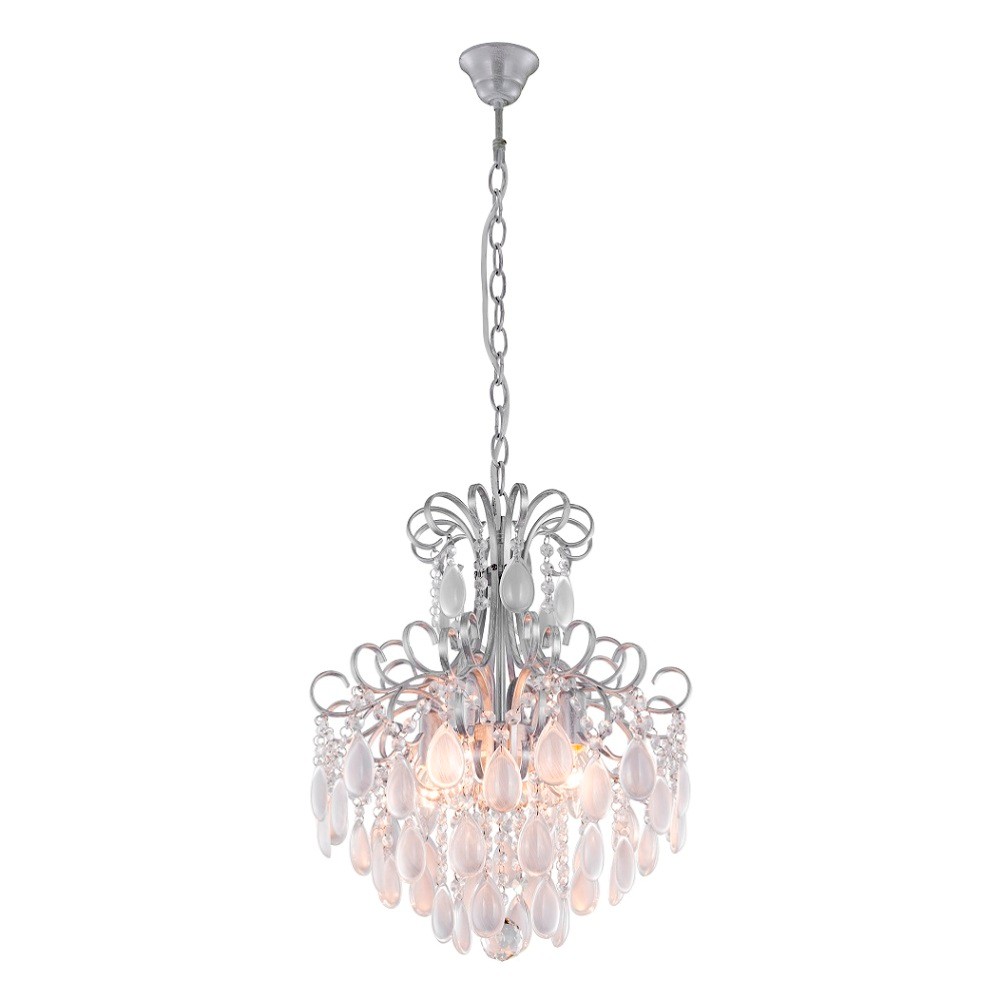 Подвесная хрустальная люстра Sevilia Crystal Lux SEVILIA SP4 SILVER