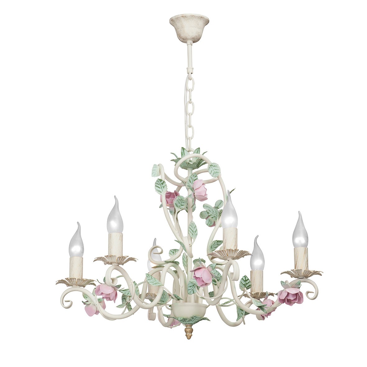 Люстра подвесная с цветочками V1734 V1734/6 Vitaluce
