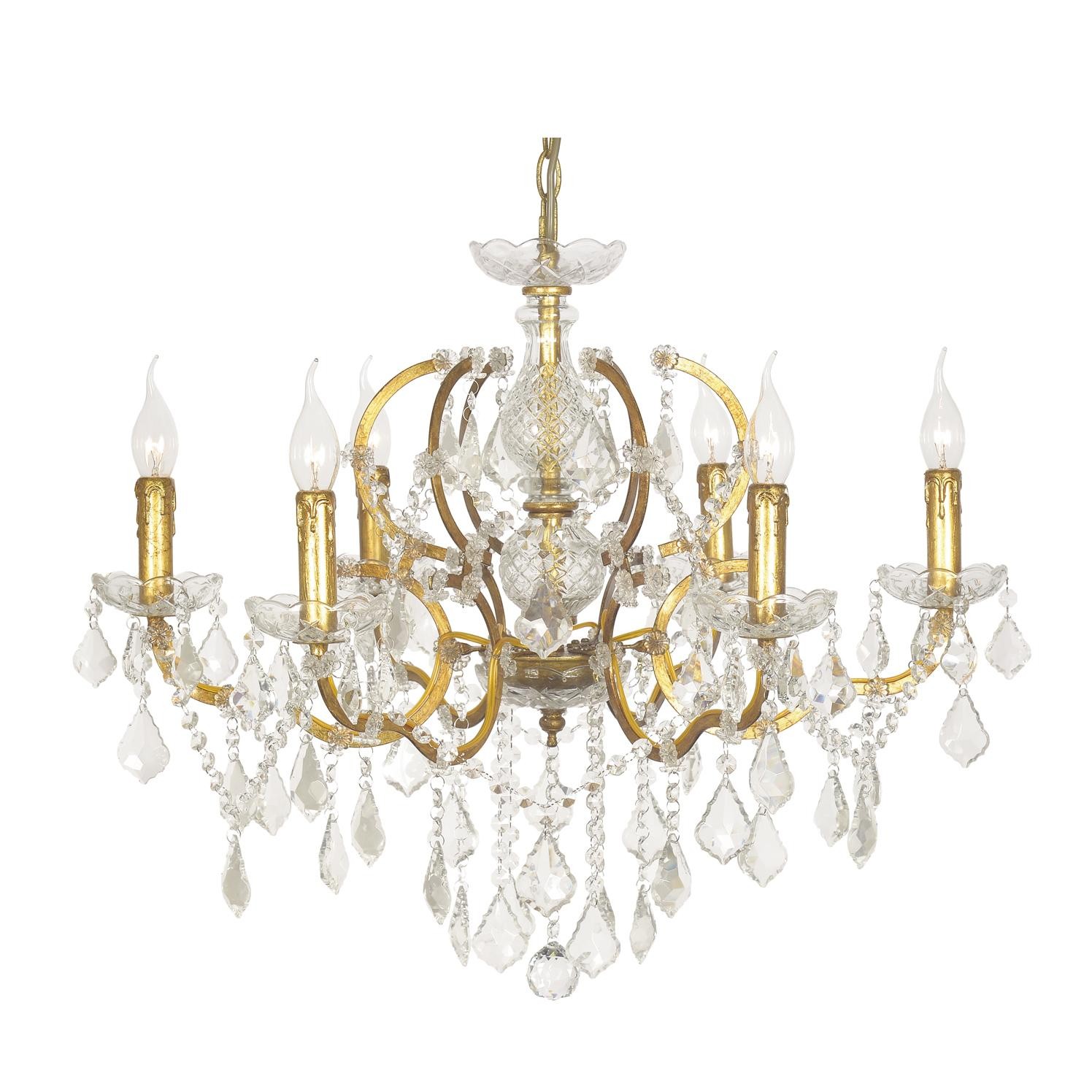 Подвесная хрустальная люстра Teramo Dio D'Arte Teramo E 1.1.6 BR