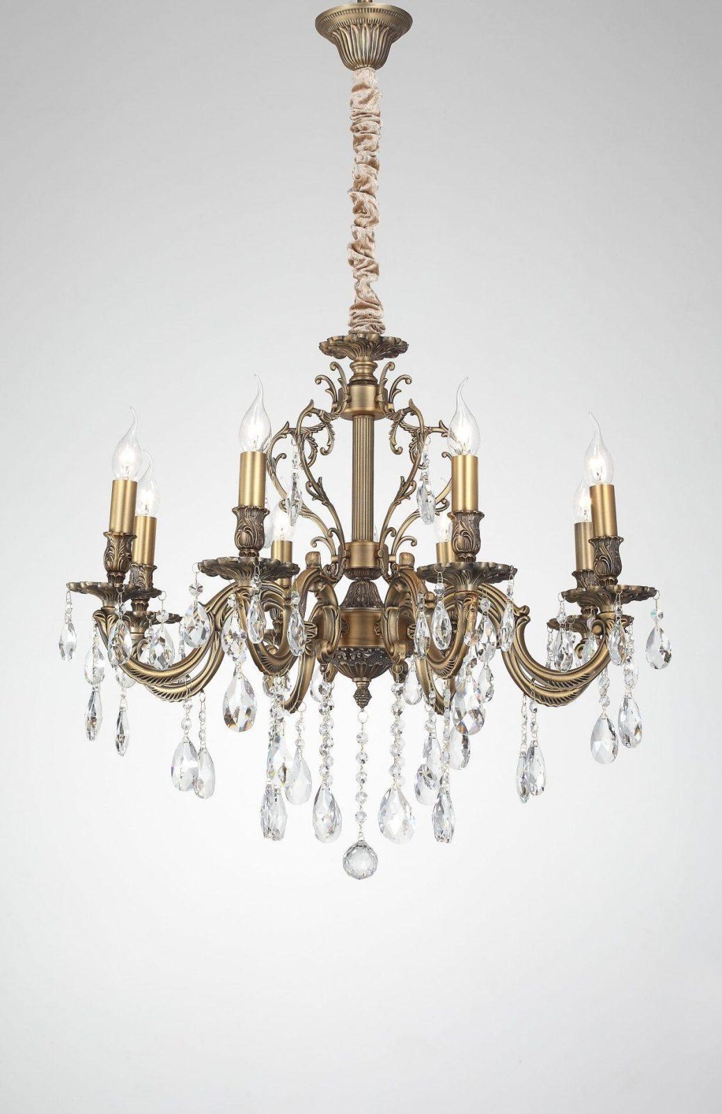 Подвесная хрустальная люстра Barletta Lucia Tucci BARLETTA 1730.8 antique