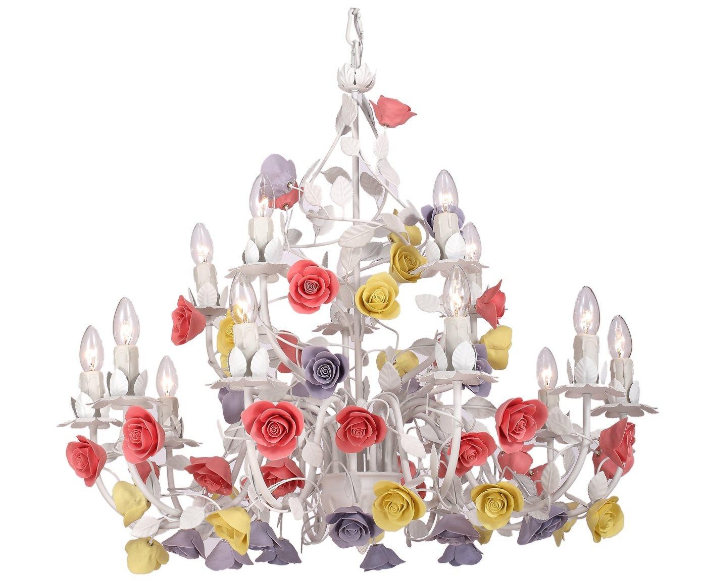 Люстра разноцветная Fiori di rose Fiori di rose 185.10.5 Lucia Tucci