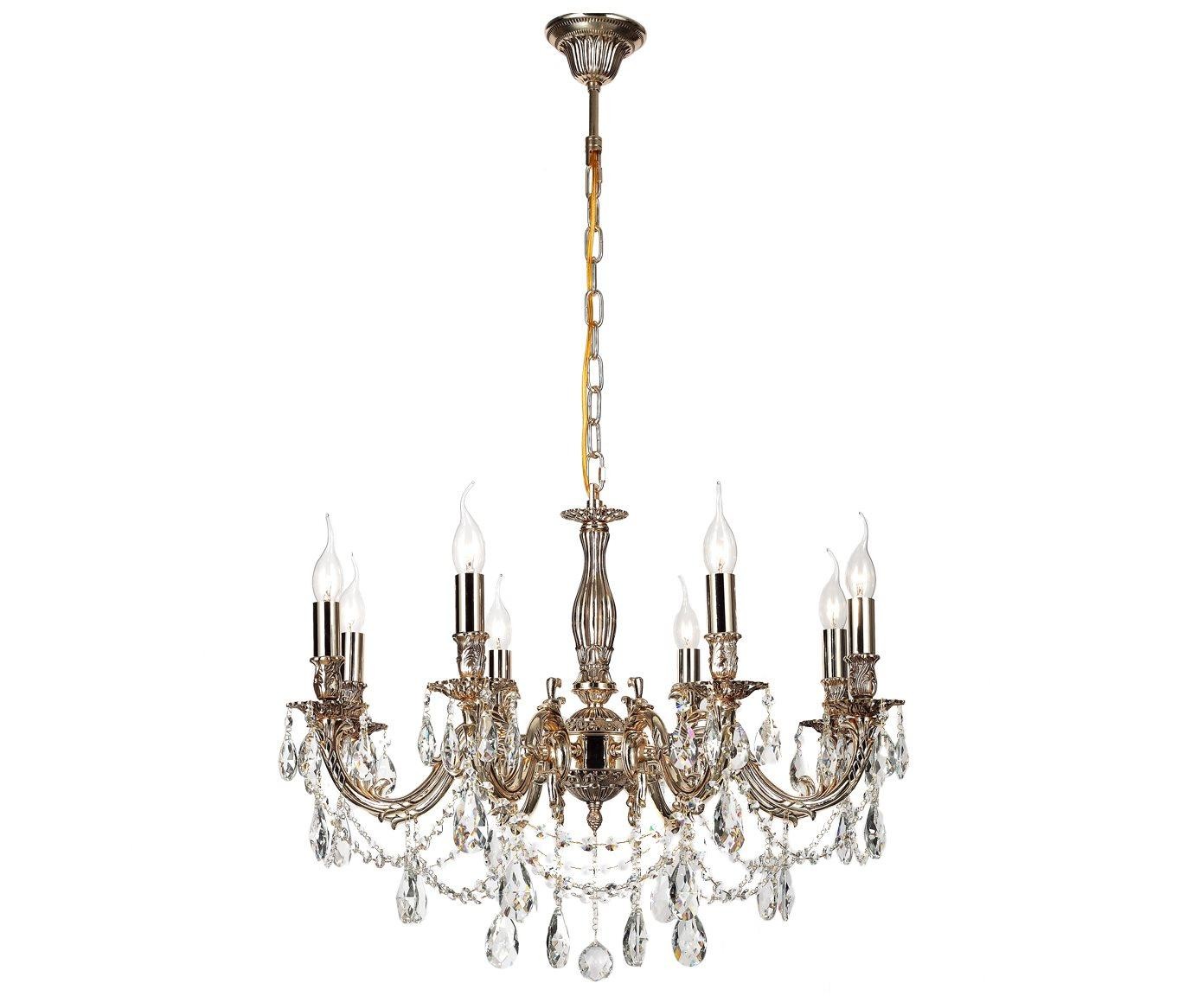 Подвесная хрустальная люстра Firenze Lucia Tucci FIRENZE 141.8 coffe gold