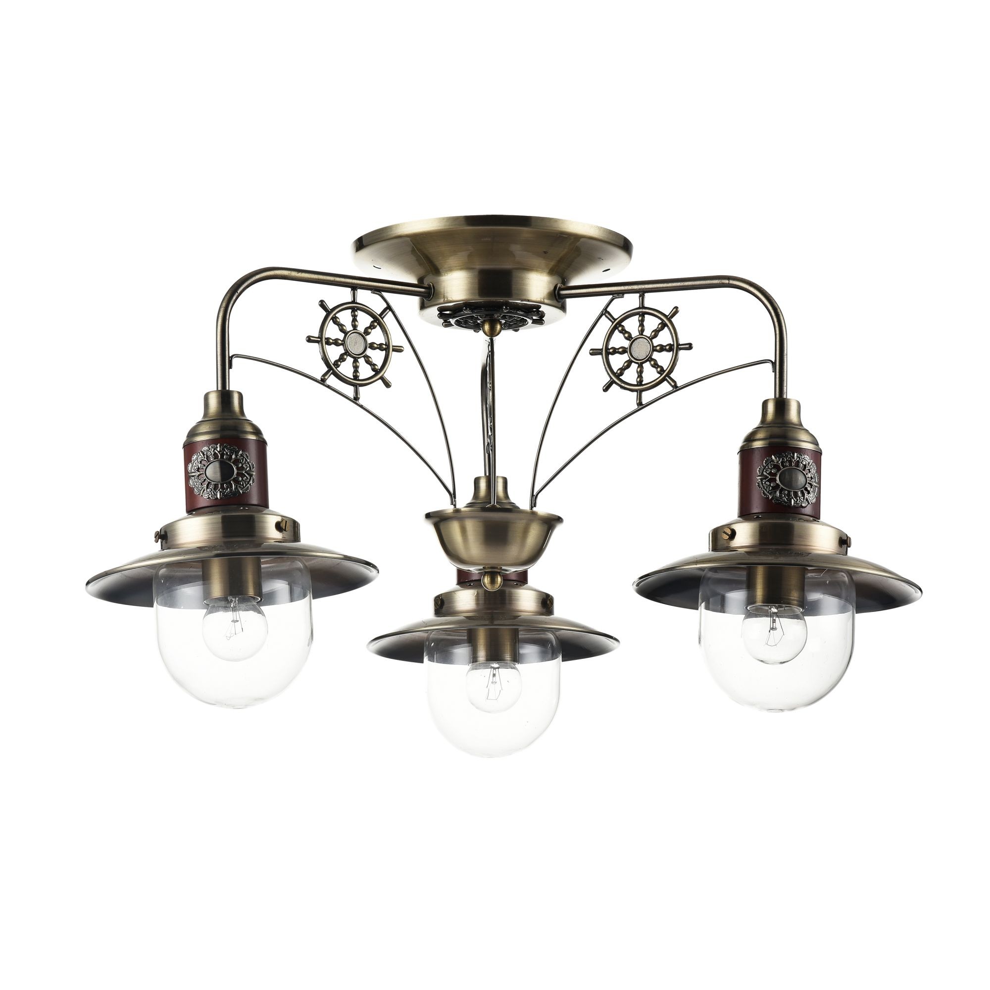 Люстра со штурвалом Marino FR4853-PL-03-BZ Freya