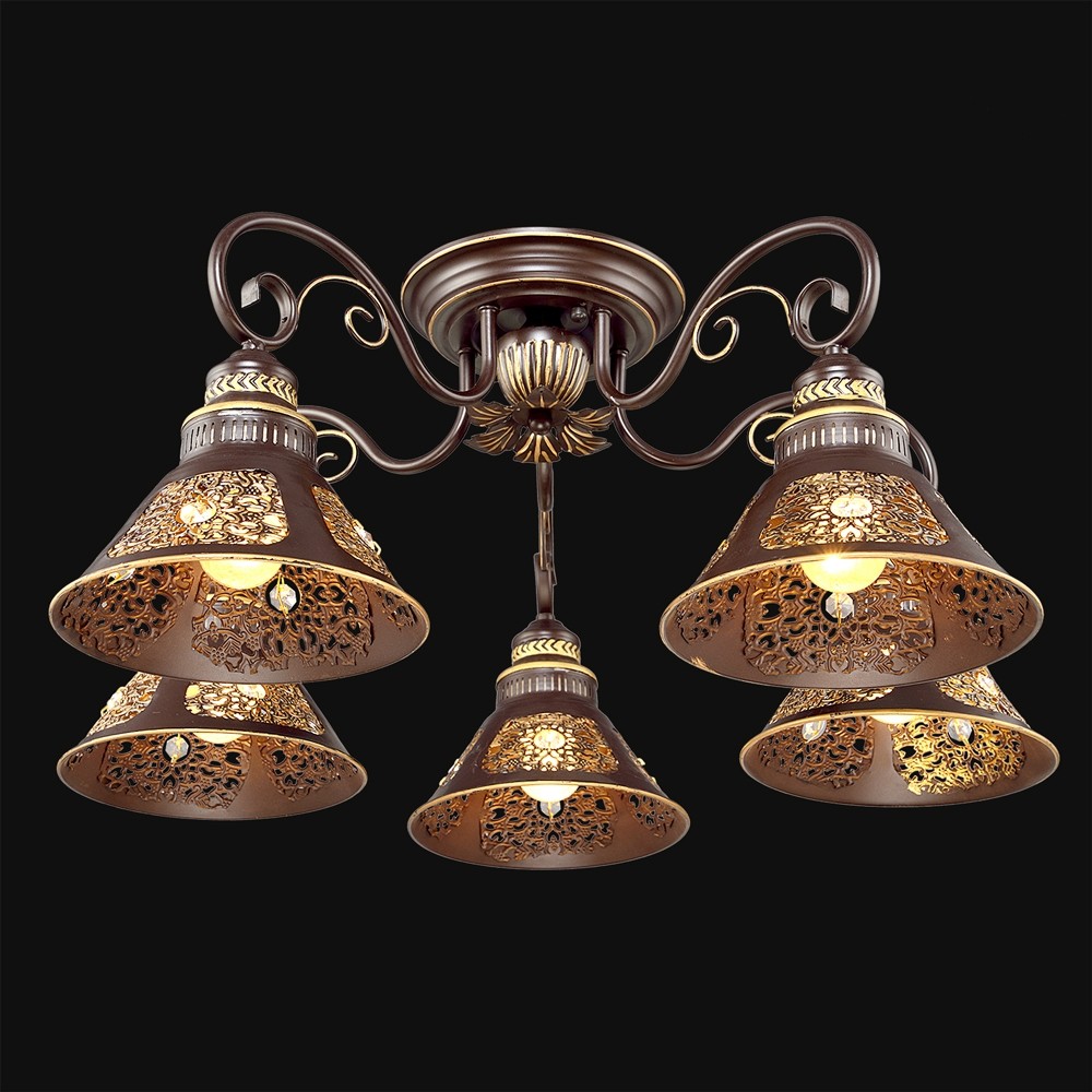 Потолочная люстра Максисвет 4568 1-4568-5-CF+GL E27