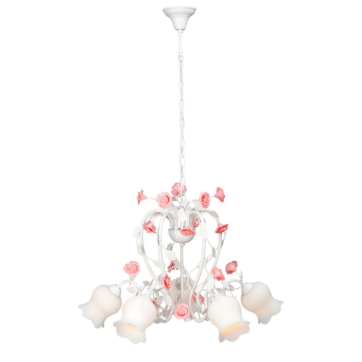 Люстра подвесная с цветочками V1684 V1684-0/5 Vitaluce Premium