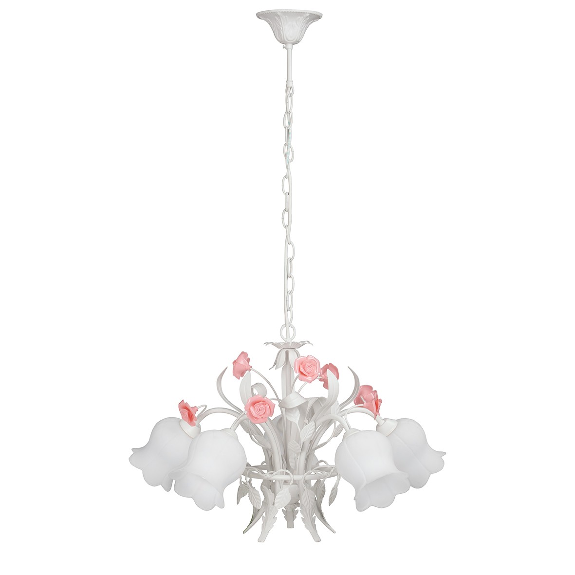 Люстра подвесная с цветочками V1687 V1687-0/5 Vitaluce Premium