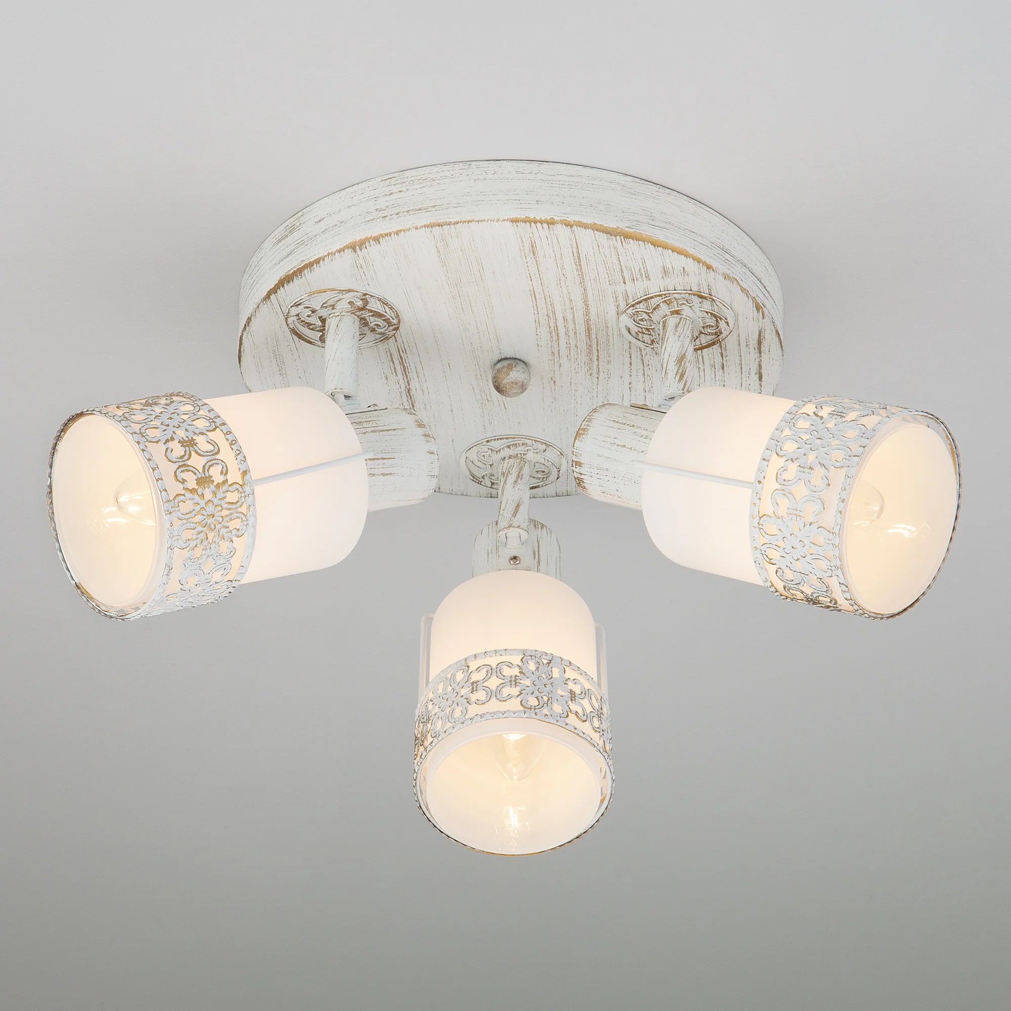 Светильник спот Eurosvet Silvia 20026/3 белый с золотом